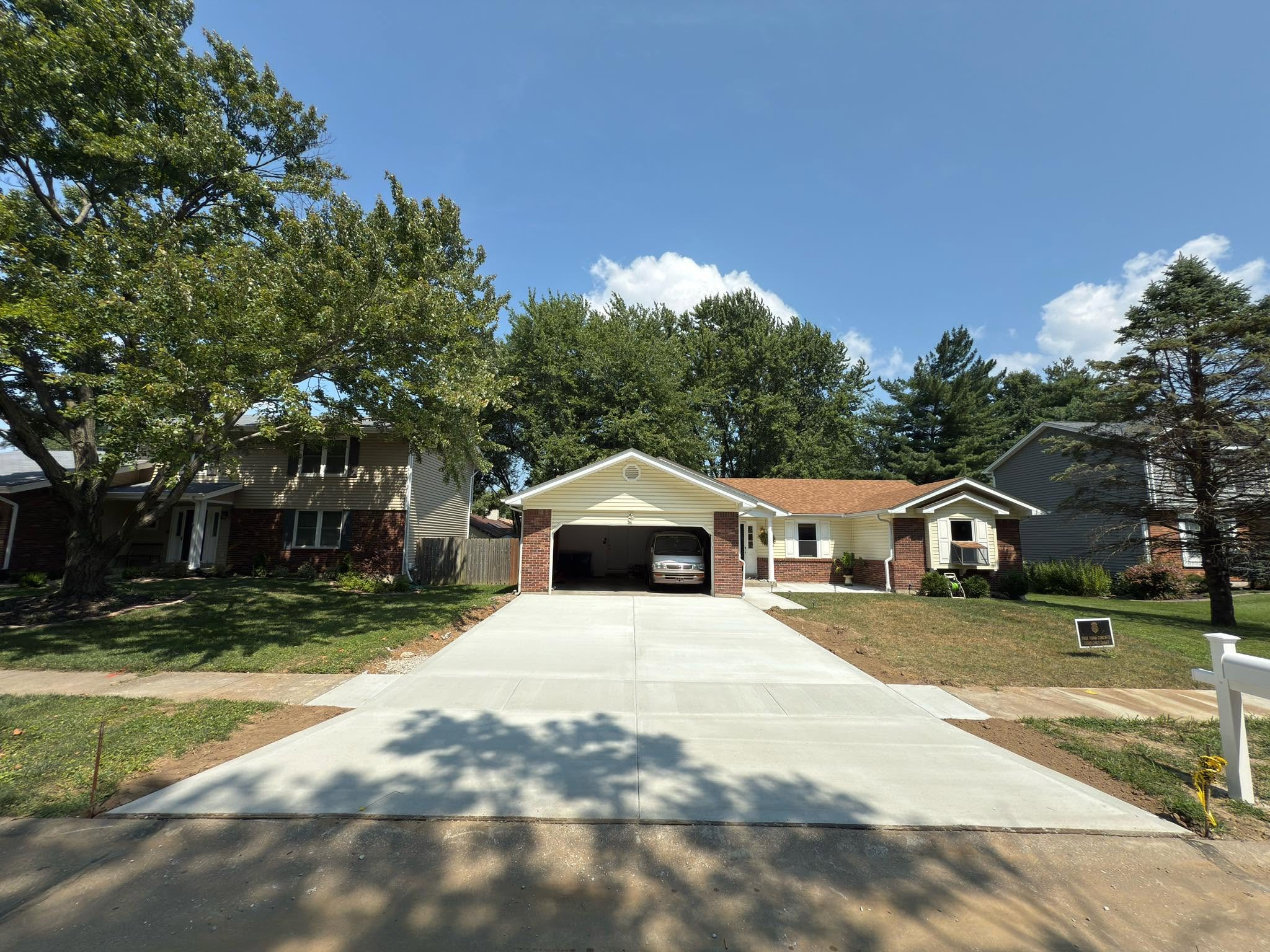After: Driveway Replacement by True Form Concrete